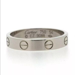 Cartier Mini Love Ring White Gold #54 US6.75